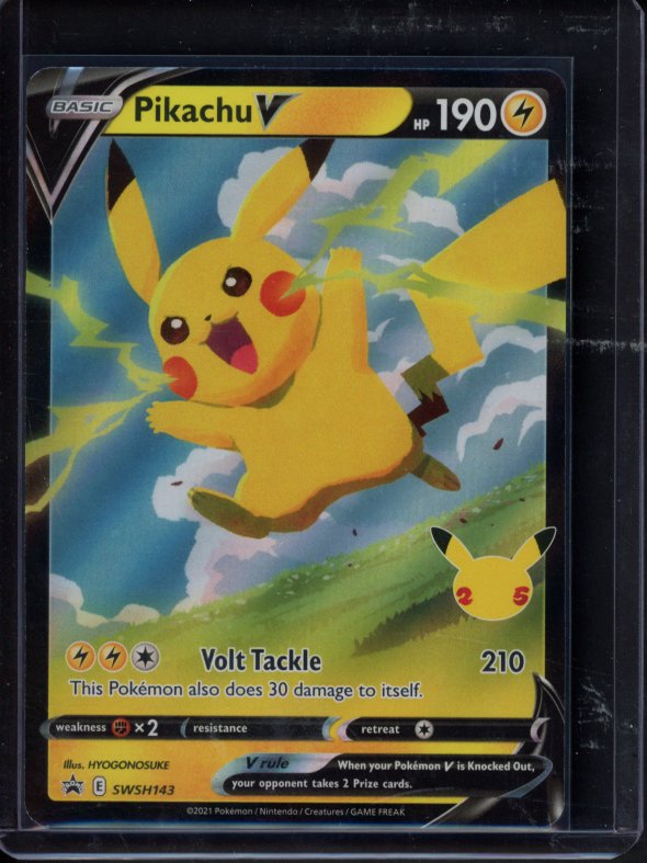 Pikachu V SWSH143 Raw