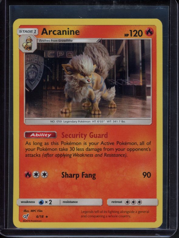 Arcanine 6/18 Raw - RookieLegends