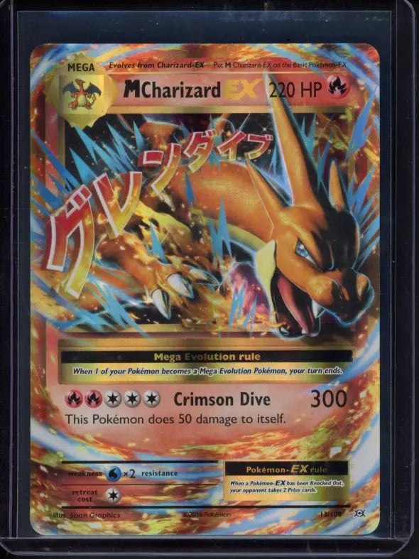 M Charizard Ex 13/108 Raw - RookieLegends