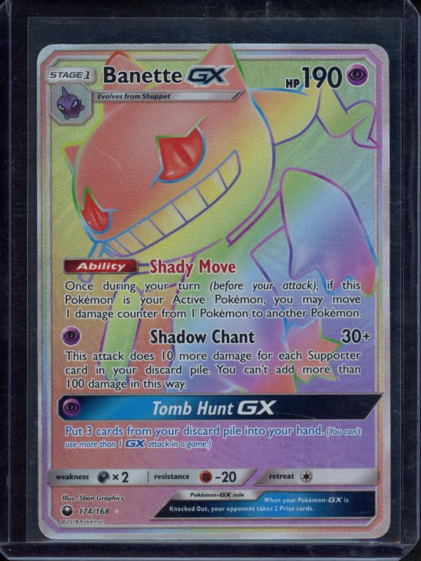 Banette Gx 174/168 Raw - RookieLegends