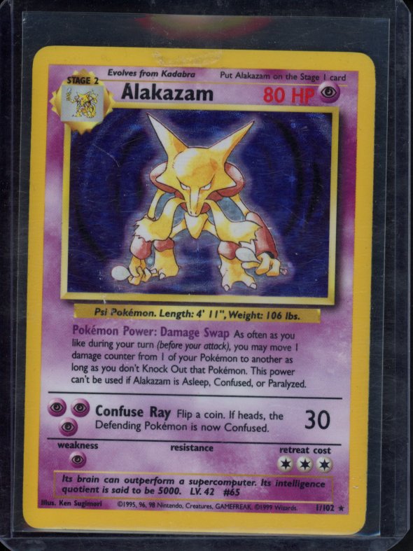 Alakazam 1/102 Raw - RookieLegends