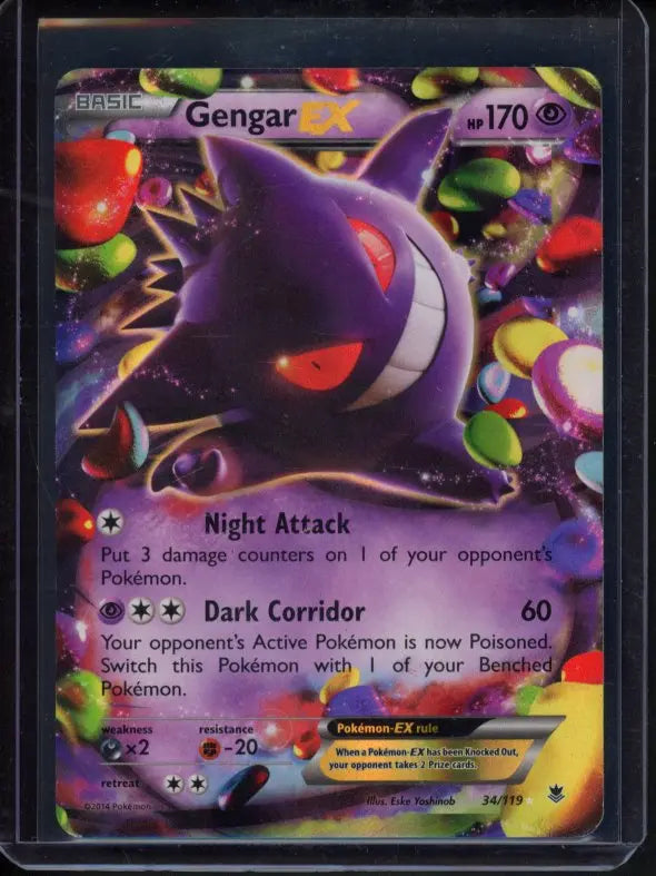 Gengar Ex 34/119 Raw - RookieLegends