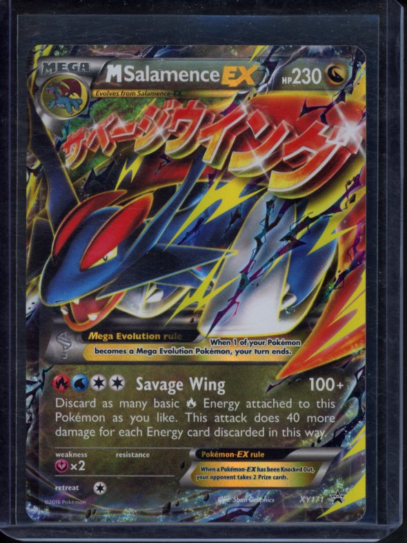 M Salamence Ex XY171 Raw - RookieLegends