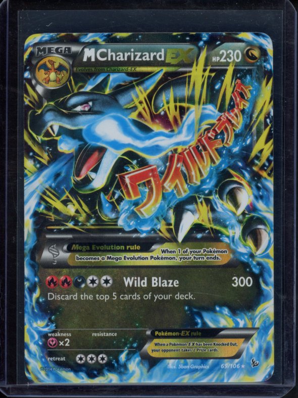 M Charizard Ex 69/106 Raw - RookieLegends
