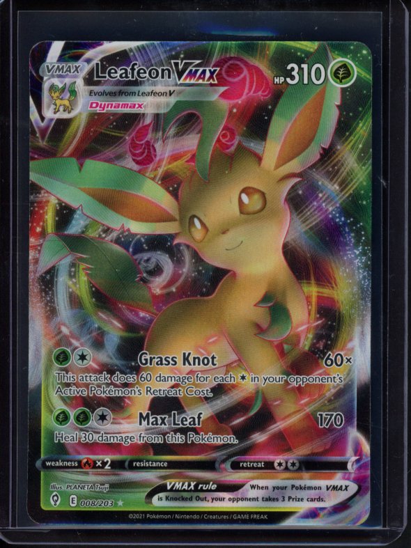 Leafeon Vmax 008/203 Raw - RookieLegends