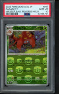 Parasect Master Ball Reverse Holo (JPN) 047/165 PSA 10 RookieLegends