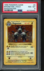 1999 Pokemon Game Magneton - Holo Shadowless 9/102 PSA 8 RookieLegends
