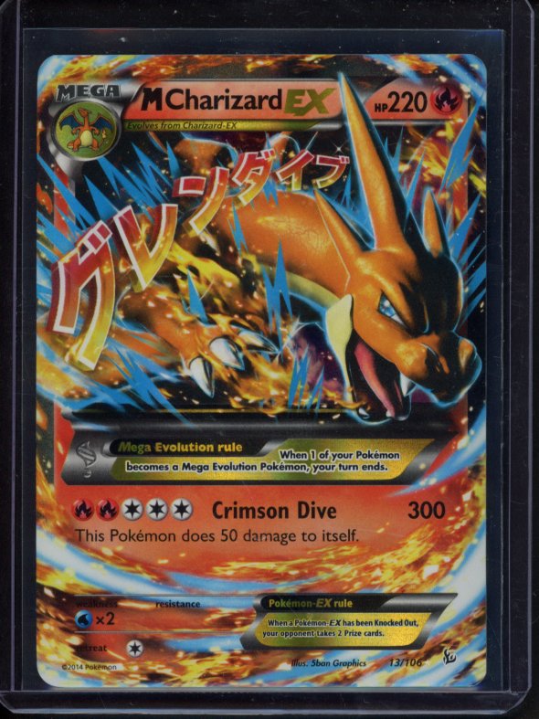M Charizard Ex 13/106 Raw RookieLegends