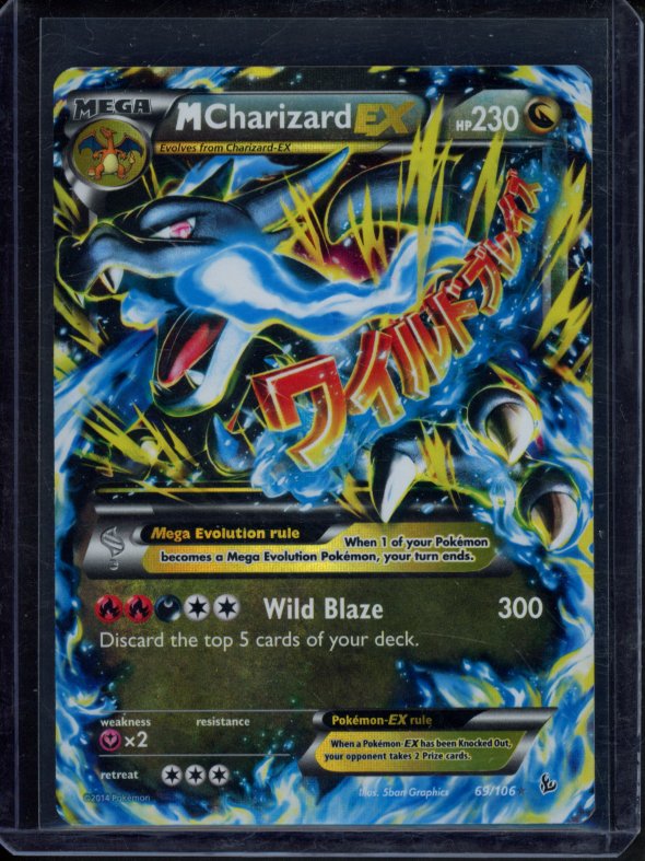 M Charizard Ex 69/106 Raw RookieLegends