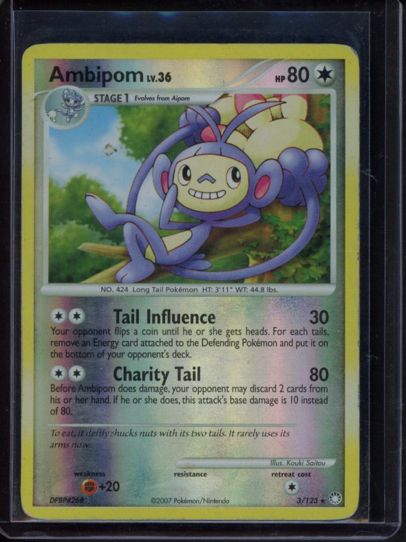 Ambipom Lv.36 3/123 Raw RookieLegends
