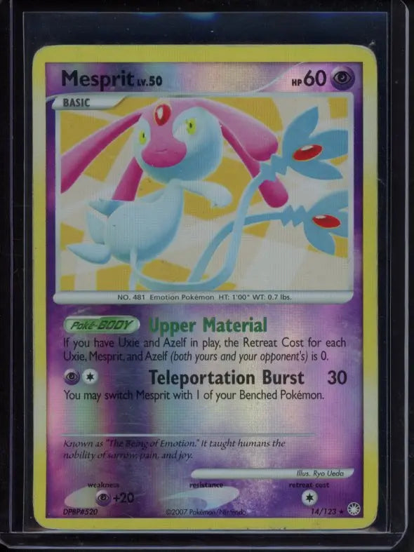 Mesprit Reverse Holo Lv.50 14/123 Raw RookieLegends