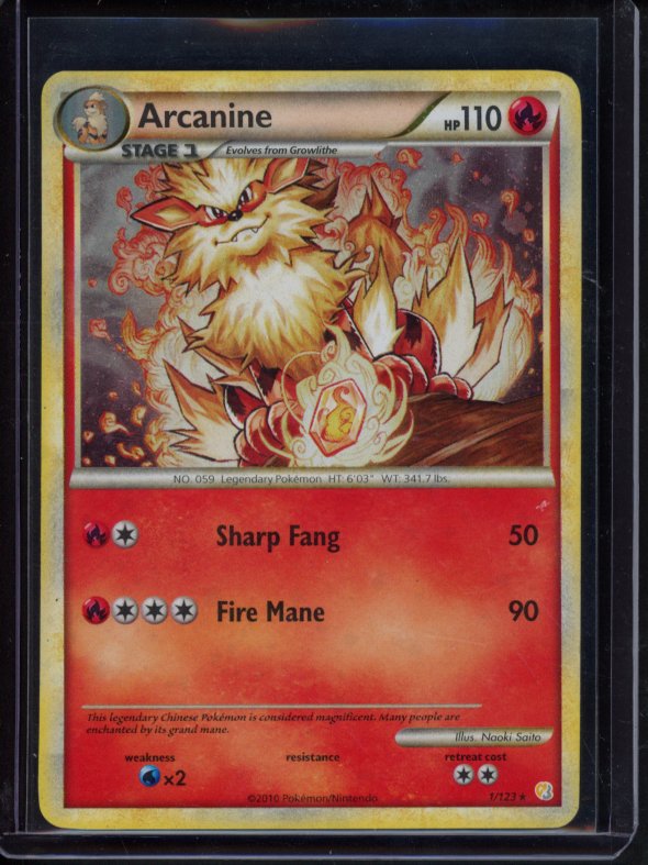 Arcanine 1/123 Raw RookieLegends
