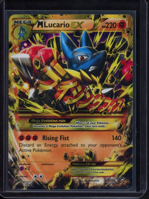 M Lucario Ex 113/111 Raw RookieLegends