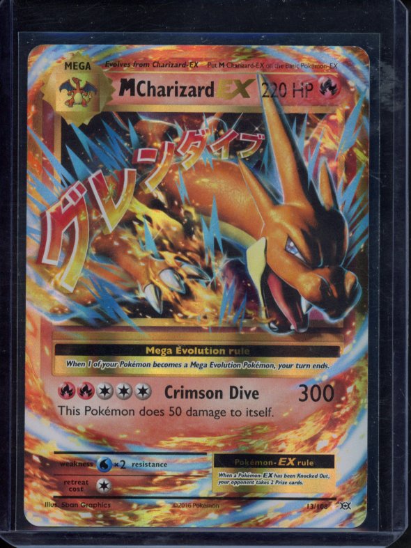 M Charizard Ex 13/108 Raw RookieLegends
