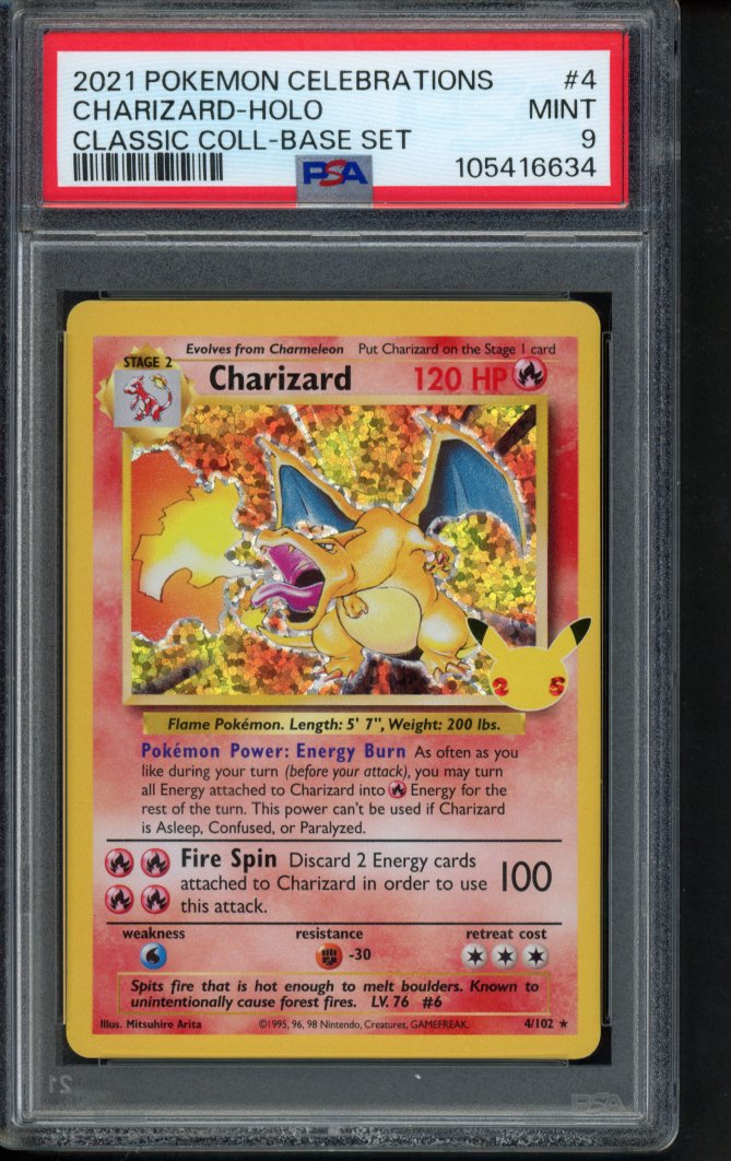 Charizard - Holo Classic Collection 4/102 PSA 9 RookieLegends