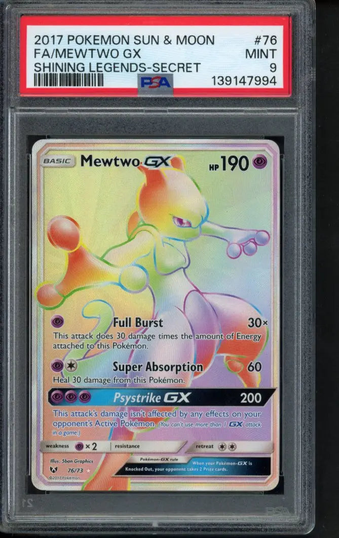 Mewtwo Gx 76/73 PSA 9 RookieLegends
