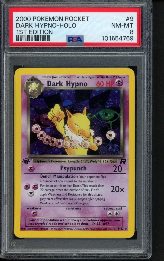 Dark Hypno 1St Edition - Holo 9/82 PSA 8 RookieLegends