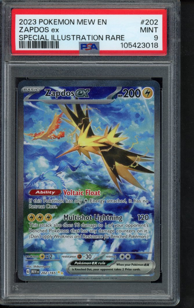 Zapdos Ex 202/165 PSA 9 RookieLegends