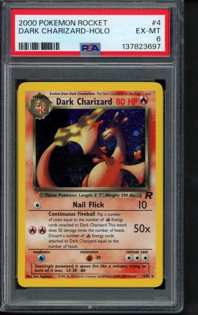 Dark Charizard - Holo 4/82 PSA 6 RookieLegends