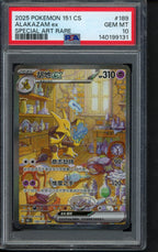 Alakazam Ex (CN) 189/151 PSA 10 RookieLegends