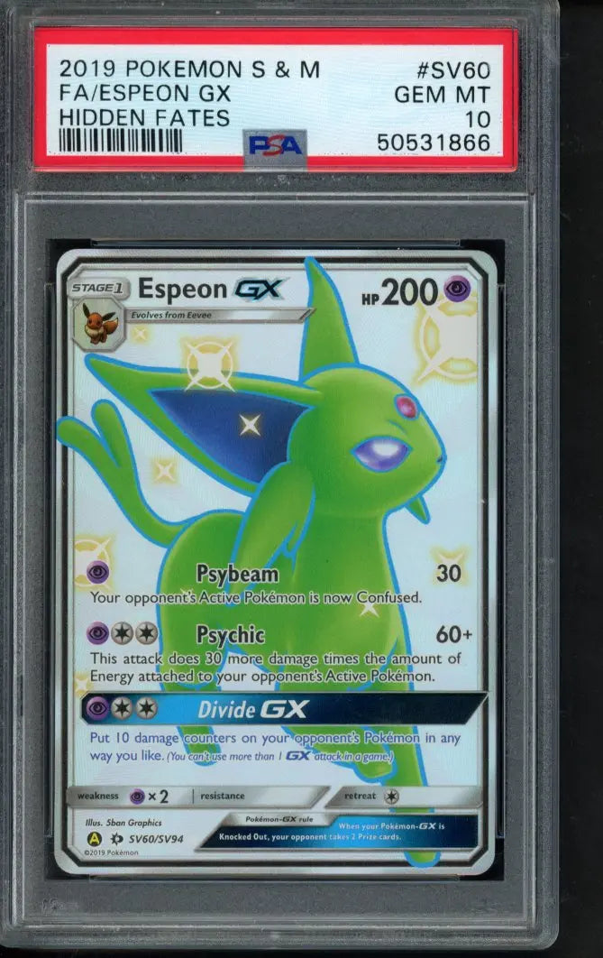 Espeon Gx SV60/SV94 PSA 10 RookieLegends