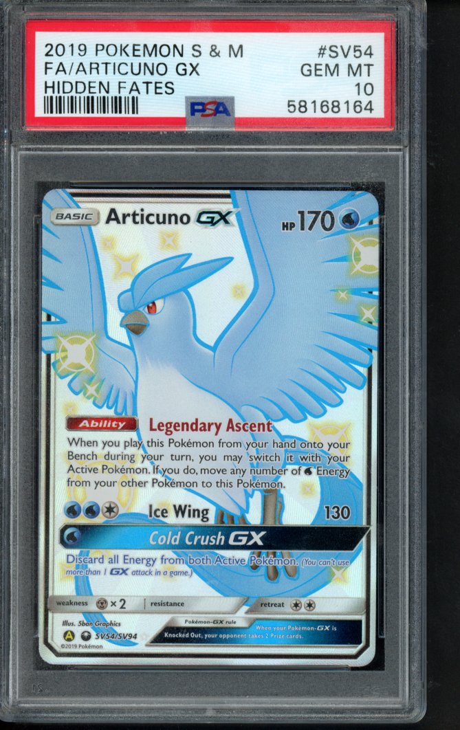 Articuno Gx SV54/SV94 PSA 10 RookieLegends