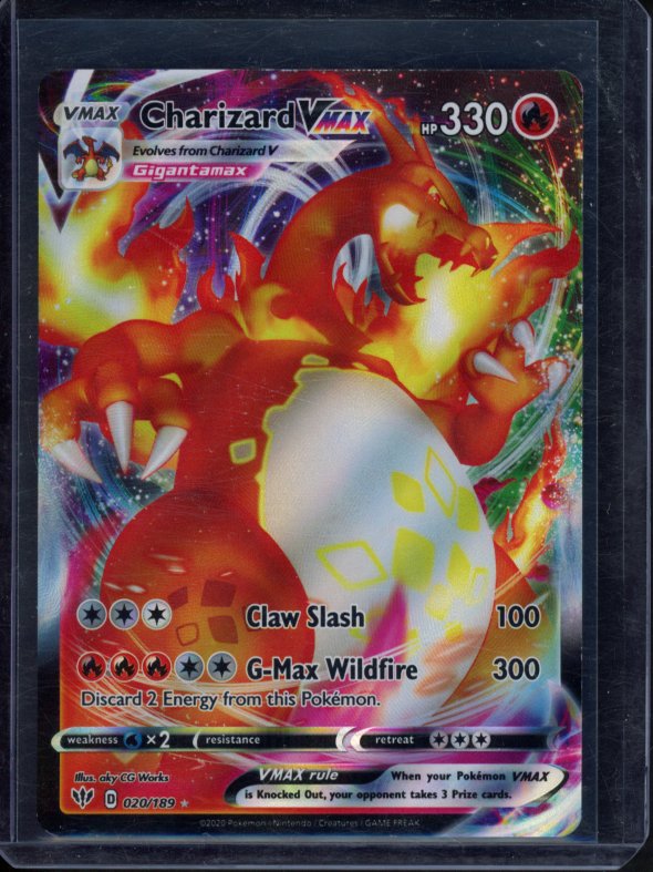 Charizard Vmax 020/189 Raw