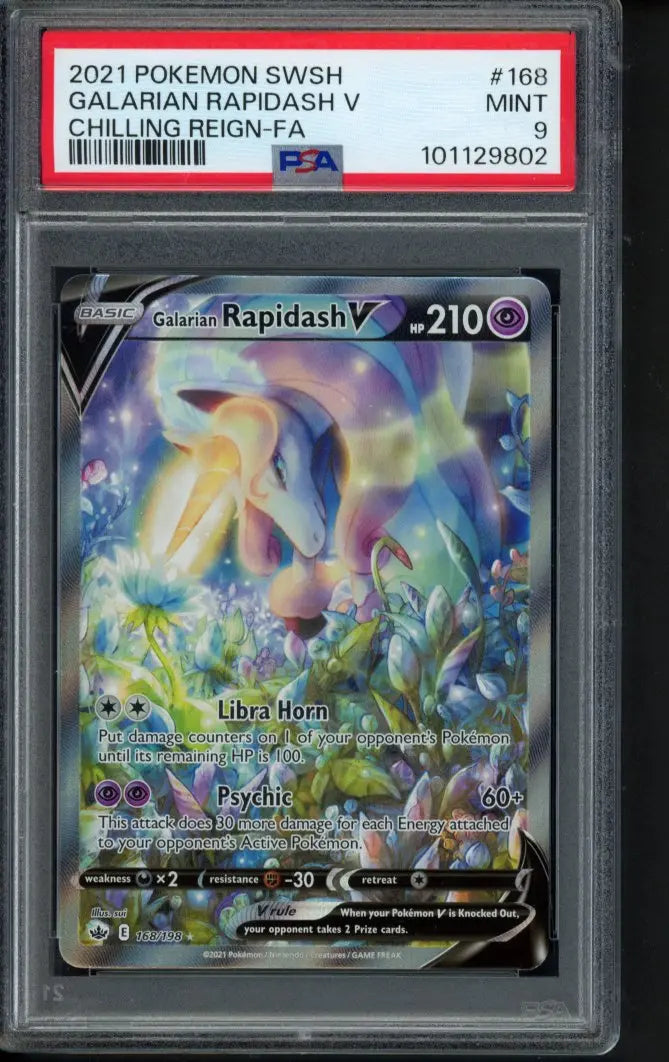 Galarian Rapidash V 168/198 PSA 9 RookieLegends