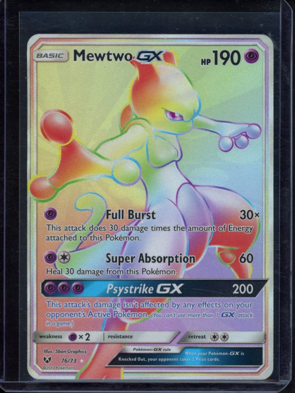 Mewtwo Gx 76/73 Raw RookieLegends