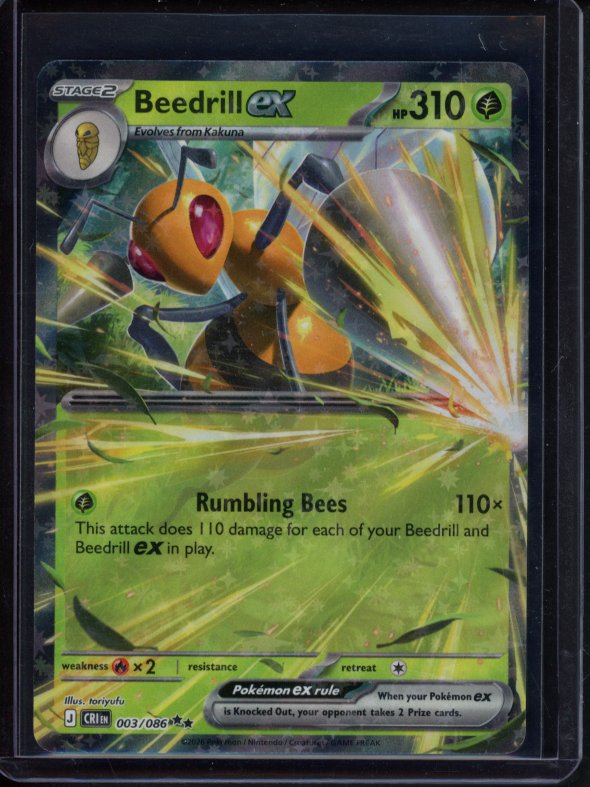 Beedrill Ex 003/086 Raw RookieLegends