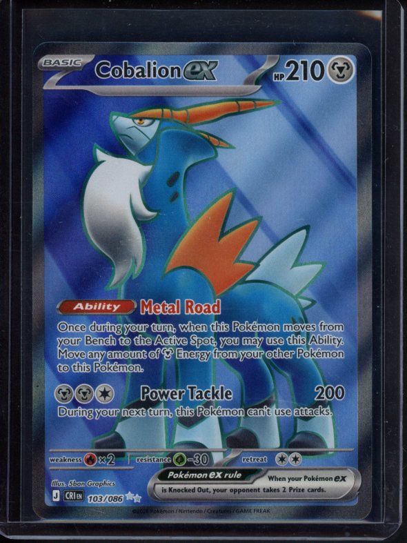 Cobalion Ex 103/086 Raw RookieLegends