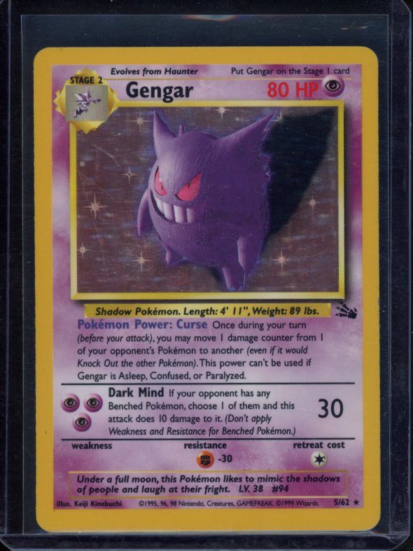 Gengar - Unlimited 5/62 Raw RookieLegends