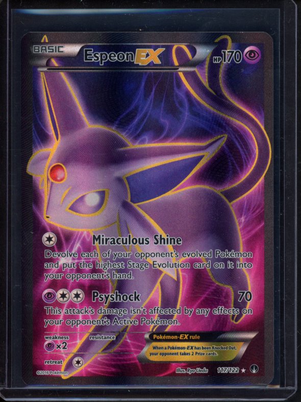 Espeon Ex 117/122 Raw RookieLegends