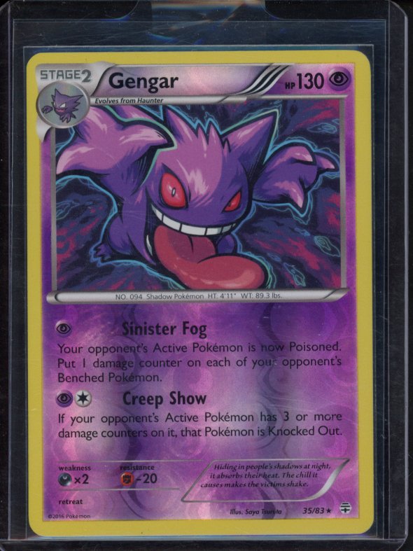 Gengar Reverse Holo - Generations 35/83 Raw RookieLegends