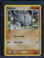 Rhyhorn - Ex Emerald 62/106 Raw RookieLegends