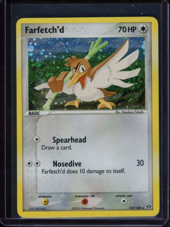 Farfetch'd - Ex Emerald 107/106 Raw RookieLegends