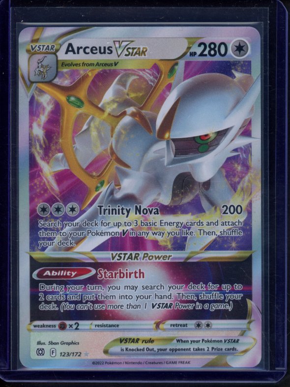 Arceus Vstar 123/172 Raw RookieLegends