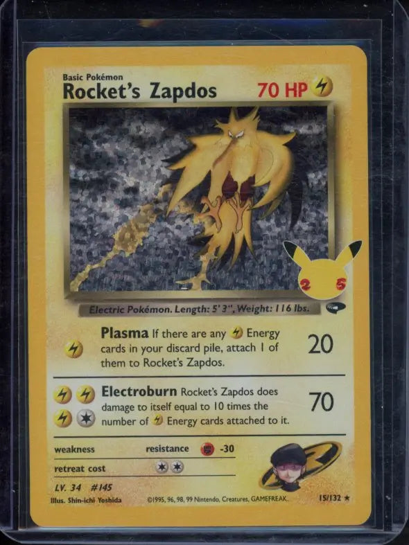 Rocket's Zapdos 15/132 Raw RookieLegends