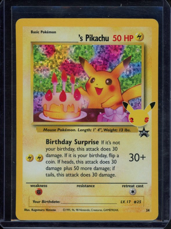 ___________ 's Pikachu 24 Raw RookieLegends