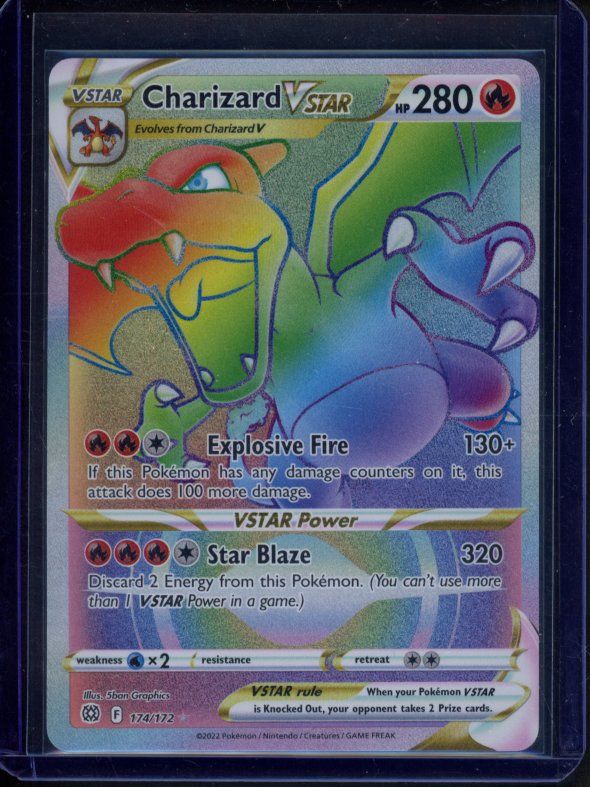 Charizard Vstar 174/172 Raw RookieLegends