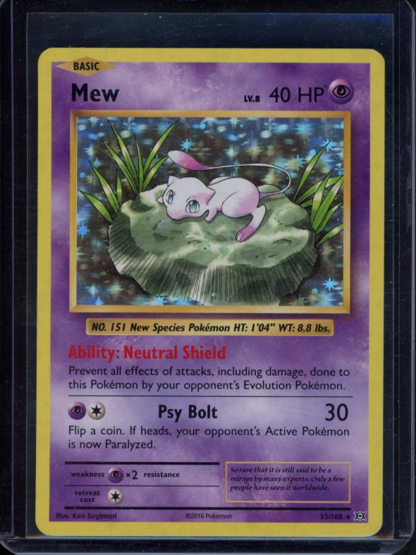 Mew - Evolutions 53/108 Raw RookieLegends