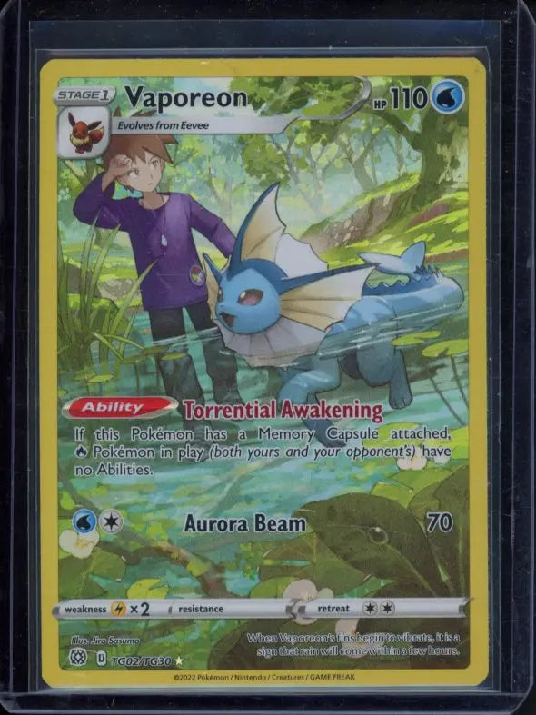 Vaporeon TG02/TG30 Raw RookieLegends