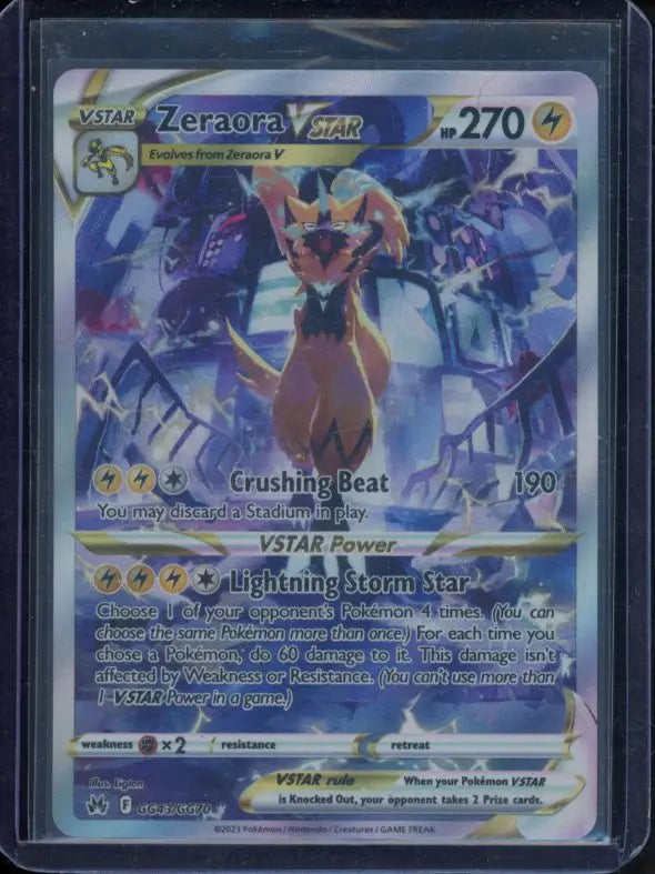 zeraora vstar pokemon card Amazon.com: Pokemon - Zeraora VSTAR 055/159 - Crown Zenith