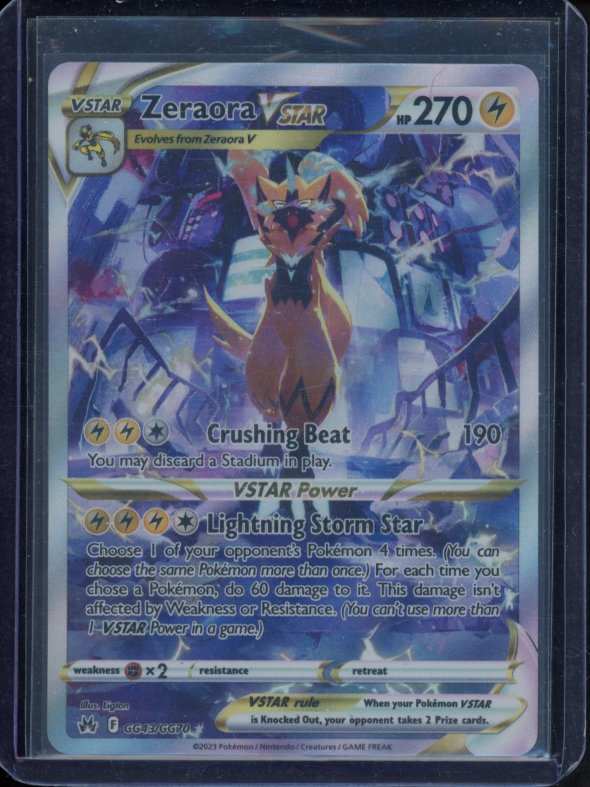 Zeraora Vstar GG43/GG70 Raw RookieLegends