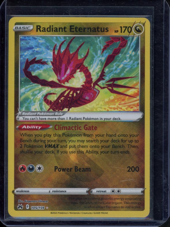 Radiant Eternatus 105/159 Raw RookieLegends