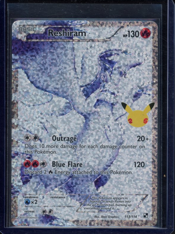 Reshiram 113/114 Raw RookieLegends