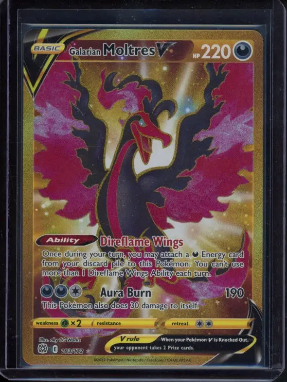 Galarian Moltres V 183/172 Raw RookieLegends