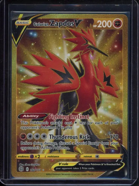 Galarian Zapdos V 182/172 Raw RookieLegends