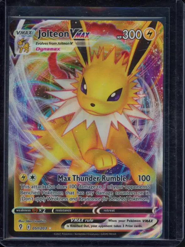 Jolteon Vmax 051/203 Raw RookieLegends