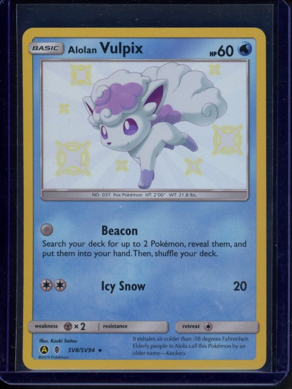 Alolan Vulpix SV8/SV94 Raw RookieLegends